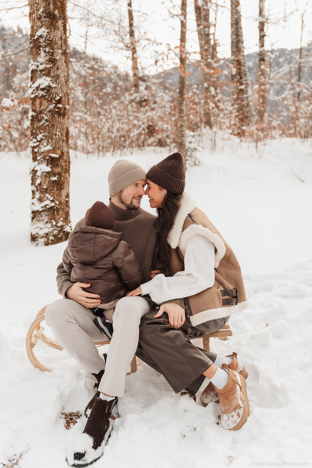 Wintershooting im Schnee